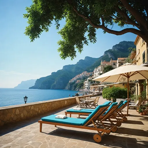 Esperienza esclusiva in hotel sulla costiera amalfitana con spiaggia privata: eleganza e comfort a pochi passi dal mare